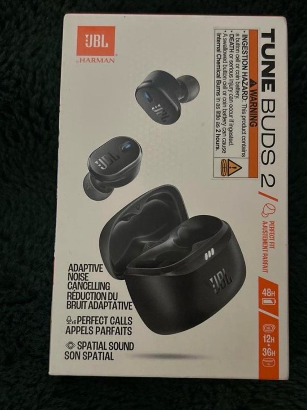 JBL Tune Buds 2 True Wireless Earbuds in Black